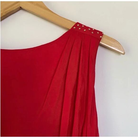 Versace for H&M Studded Cape Mini Dress Red 4 - Picture 5 of 9